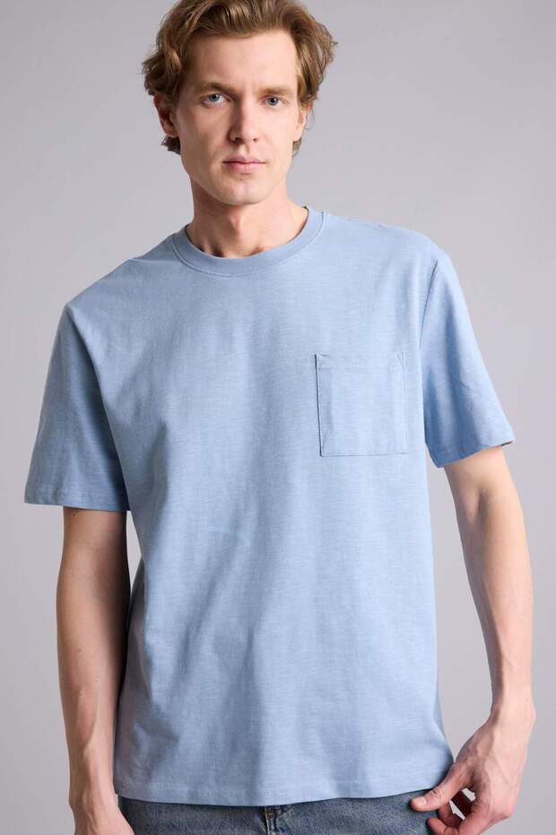 100% Cotton Regular Fit Crew Neck Short Sleeve T-Shirt G6991Ax26Sm