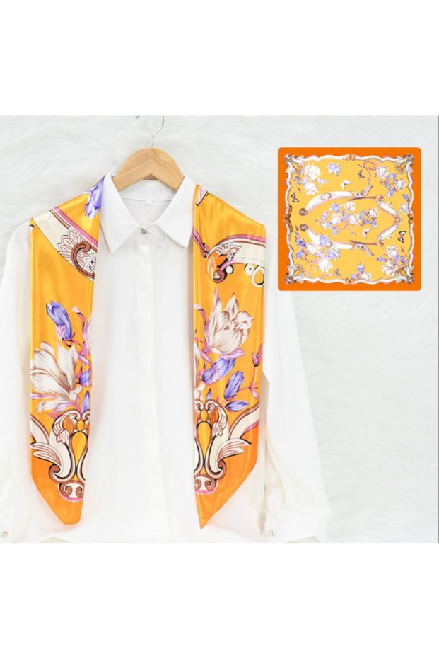 Gala Series Satin Polyemid Scarf - Glamorous Shine for Special Occasions 90X119