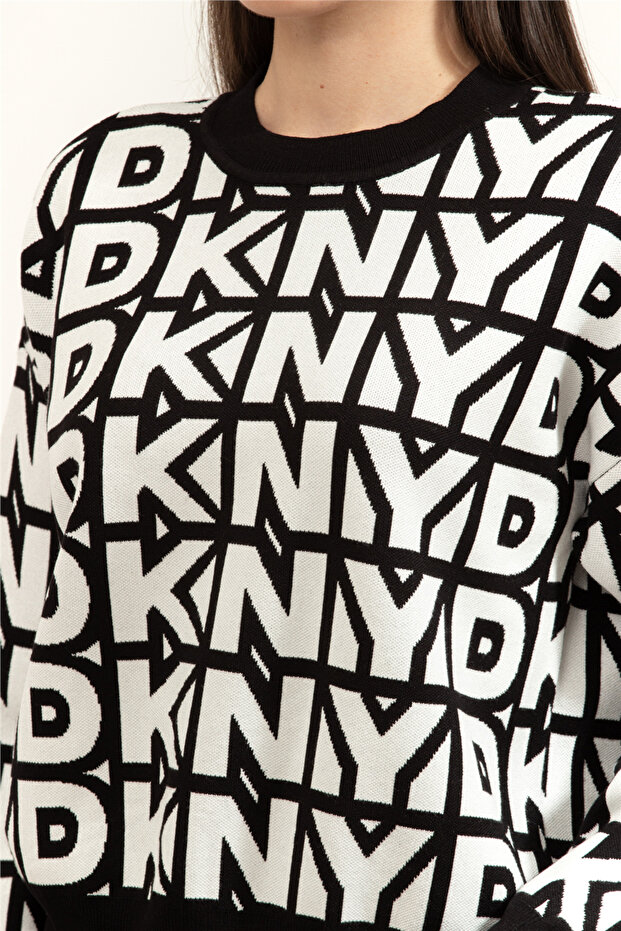 L/S Repeat Logo Pull Kadın Triko - 5