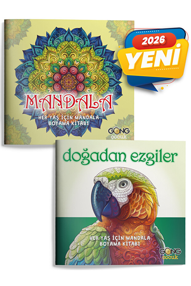 Mandala Set of 2 - Mandala Coloring Book for All Ages
