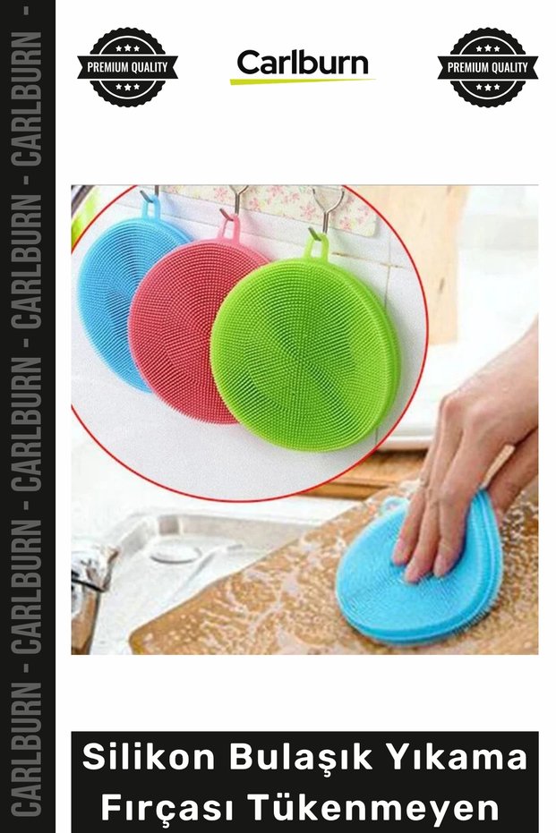 Special Production Kitchen Cleaning Sponge Flexible Colorful Silicone Dishwashing Brush Non-Consumable 2 Pieces