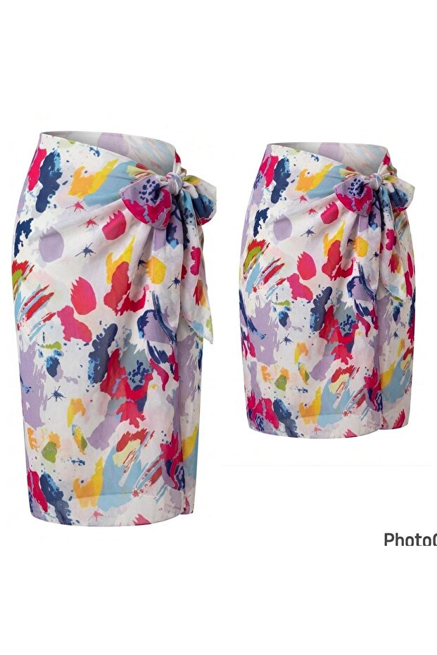 Swimsuit with Skirt Pareo Two Sizes