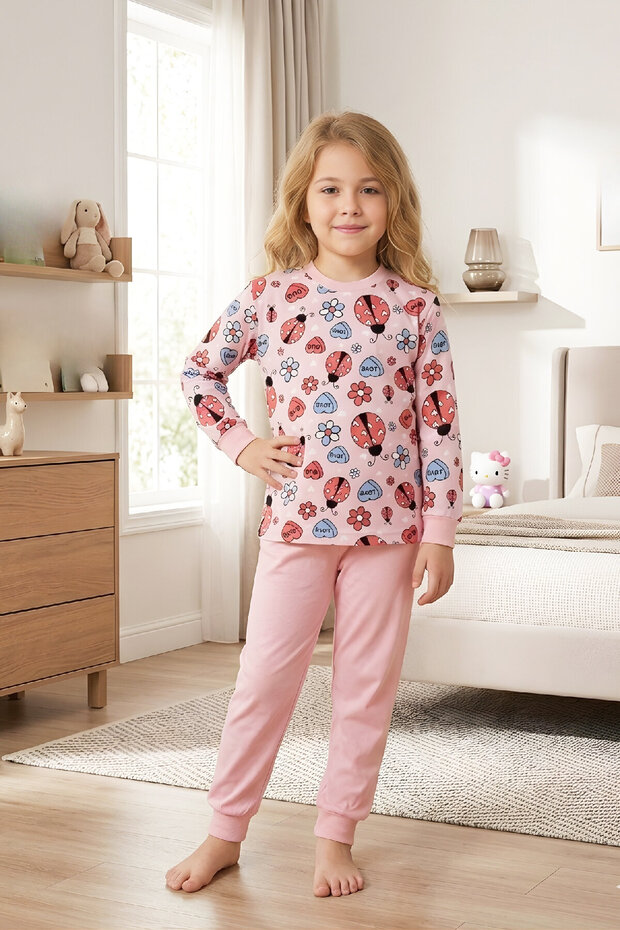 Girl's 100% Cotton Pajama Set 4-11 Years 12628