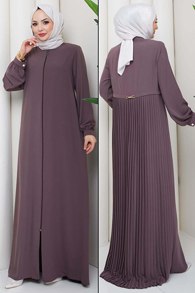 Pleated Back Ferace Mink Hm2906