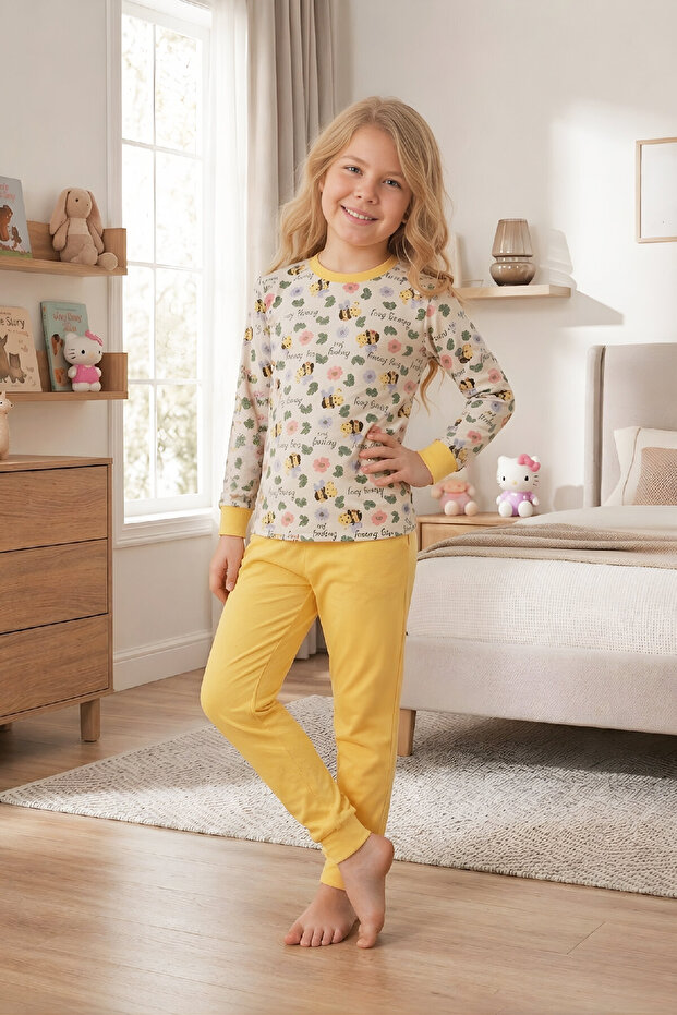 Girl's 100% Cotton Pajama Set 4-11 Years 12628