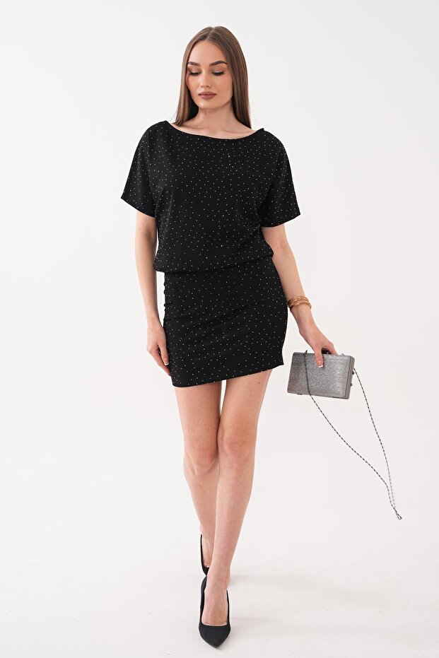 Women's Stone Detailed Dress 260451 -