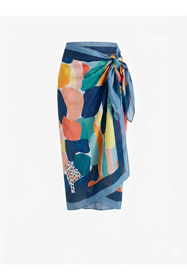 Skirt Pareo over Swimsuit