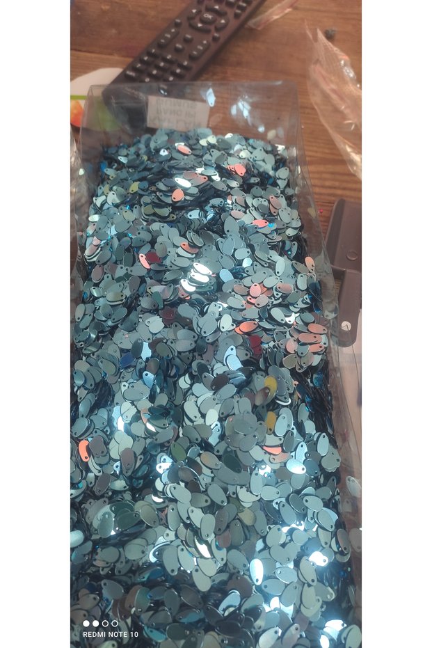 Mint Blue Drop Sequins Embroidery Sequins 20 Grams