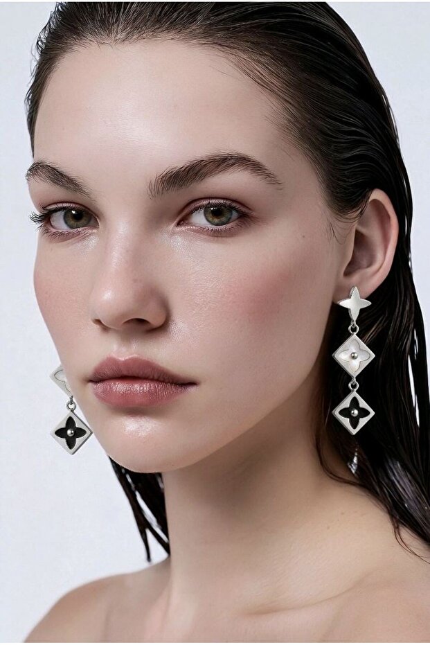 Figured Special Design Luxury Steel Earrings