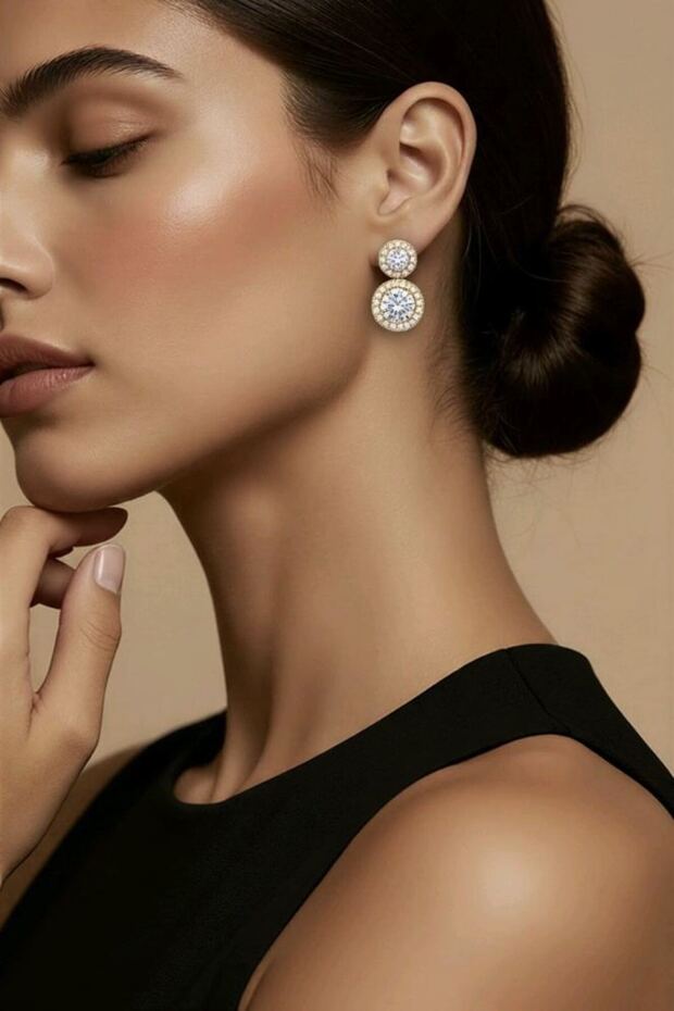 Zircon Stone Luxury Earrings