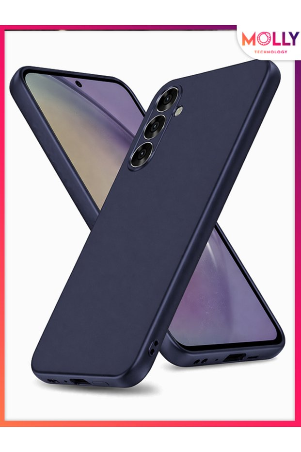 Midnight Blue Matte Silicone Case for Samsung Galaxy S24 Fe