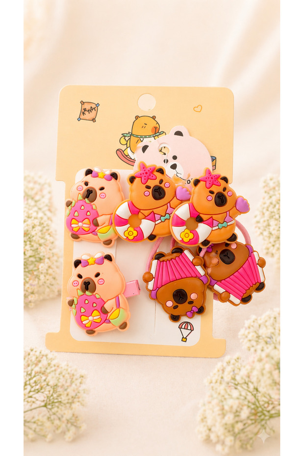 4 Pieces of Rubber Buckles and 2 Pieces of Clip Buckle Set