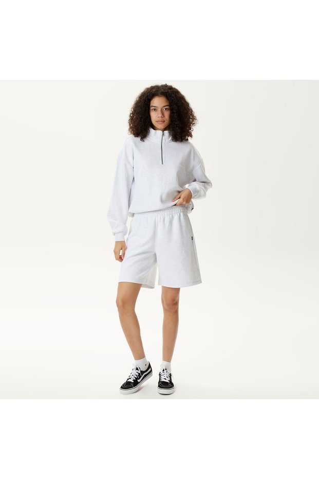 Elevated Double Knit Relaxed Short Women's White Shorts