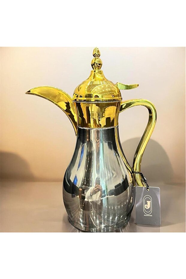 دلة القهوة العربية 1000 مل لونين