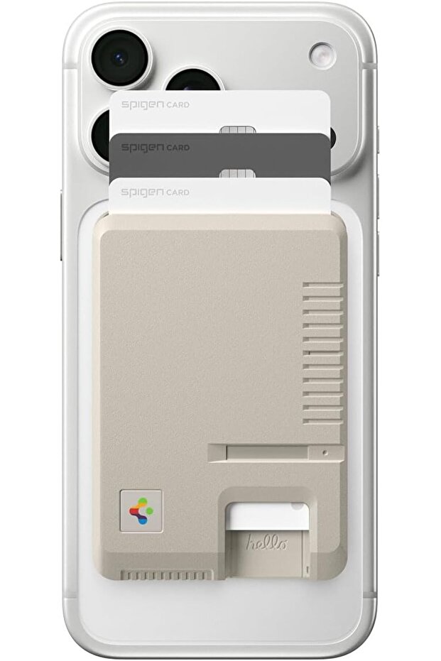 Classic LS (MagFit) MagSafe Wallet Card Holder [3 Cards] Hardshell for iPhone 17/16/15/14/13/12 Pixel 10 PixelSnap & MagSafe Compatible Magnetic Cases - Stone