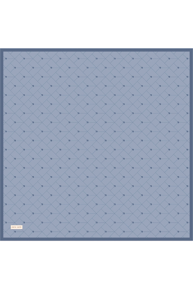 وشاح أزرق فاتح 90X90 حرير تويل