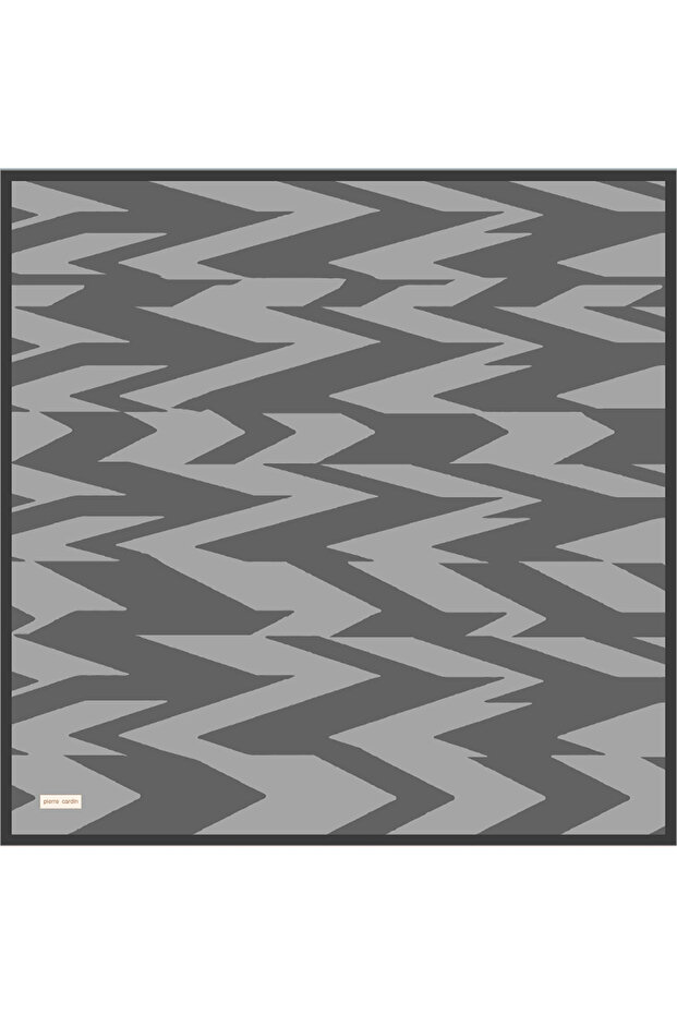 Gray 90X90 Silk Twill Scarf