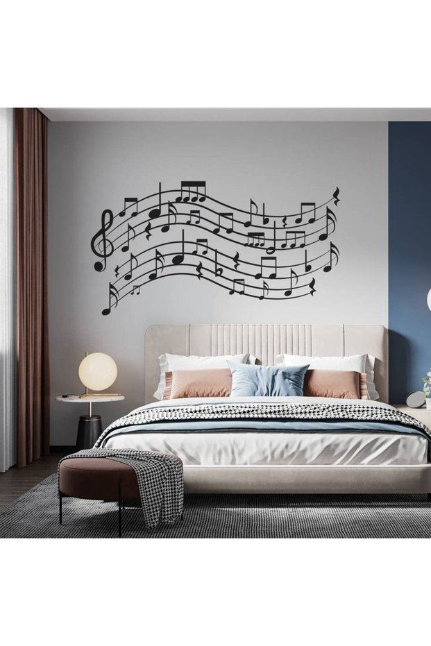Sticker de perete cu note muzicale