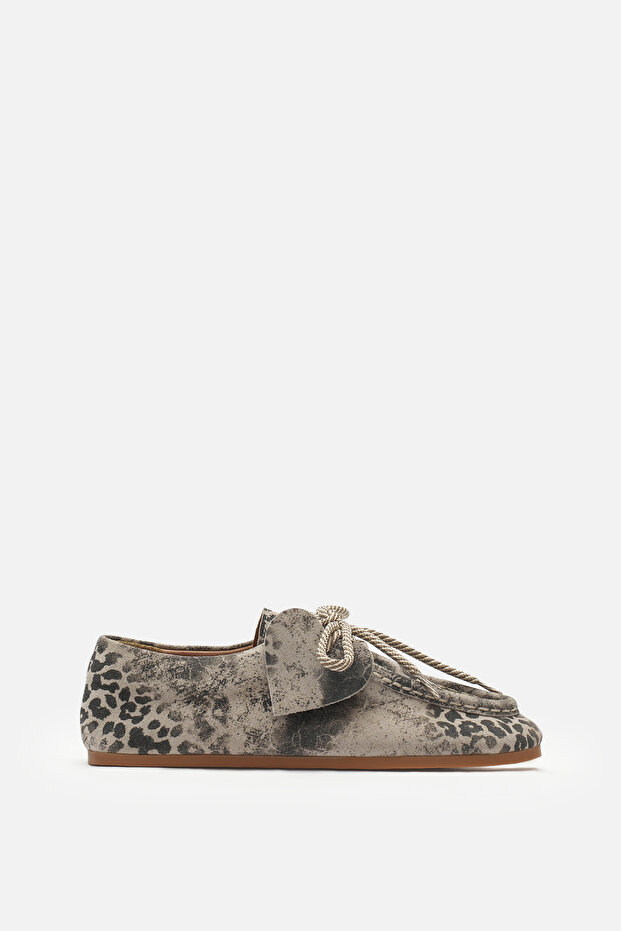 Misty Lace up Genuine Leather Barefoot Moccasin