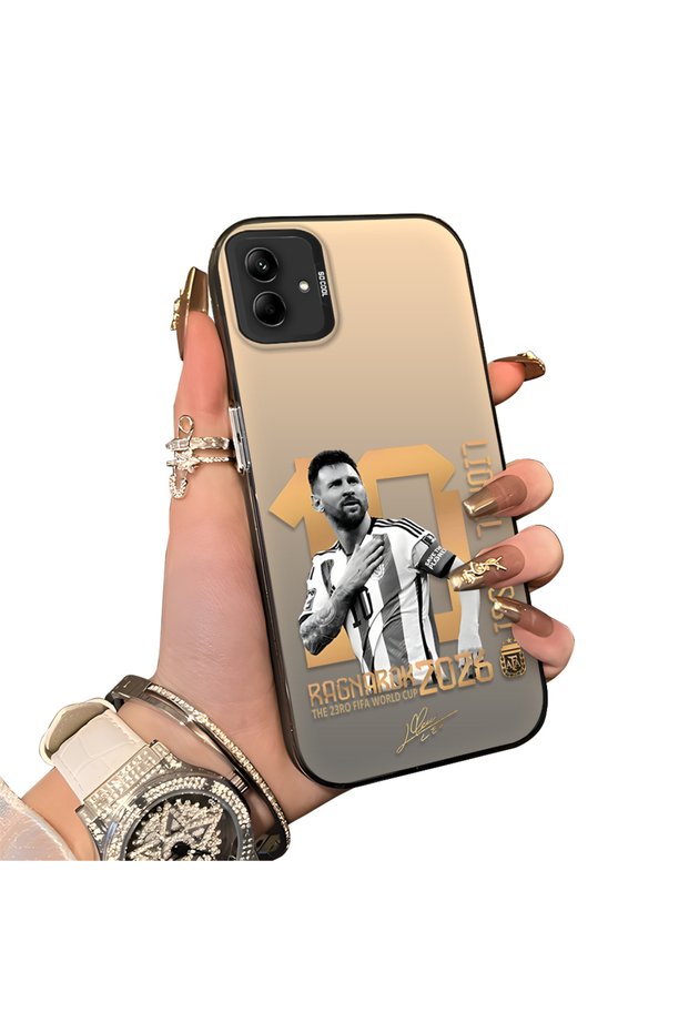 Samsung Galaxy A03/A04E/A04 Compatible Hard Acrylic Back Silicone Edge Lens Protection Case