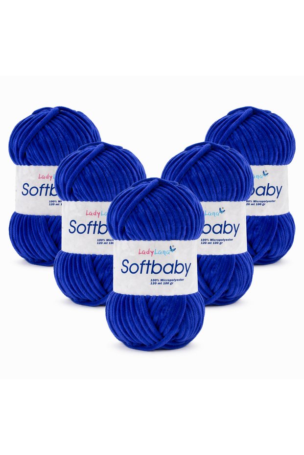 Softbaby (Velvet) Hand Knitting Yarn (5 Yumak) 536 Night Blue