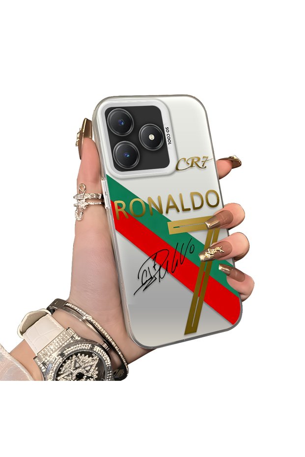 Realme C63 4G/C61 Compatible Hard Acrylic Back Silicone Edge Lens Protection Case