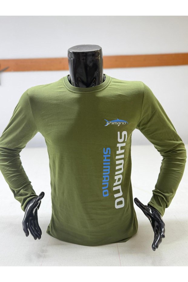 Fishing Long Sleeve T-Shirt Model (the Product Is 100% Cotton.)