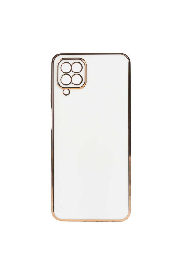 Galaxy A12 Case Brsa Bark Cover - White