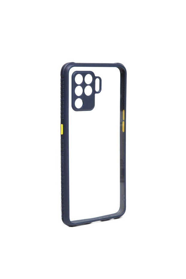 Reno 5 Lite Case Brsa Kaff Cover - Navy Blue