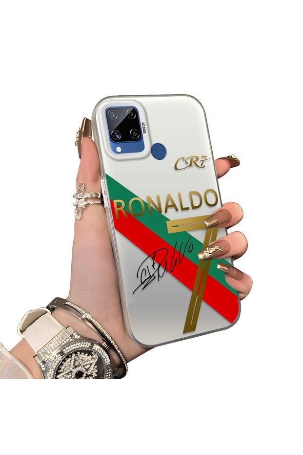 Realme C15/C25/C25S Compatible Hard Acrylic Back Silicone Edge Lens Protection Case