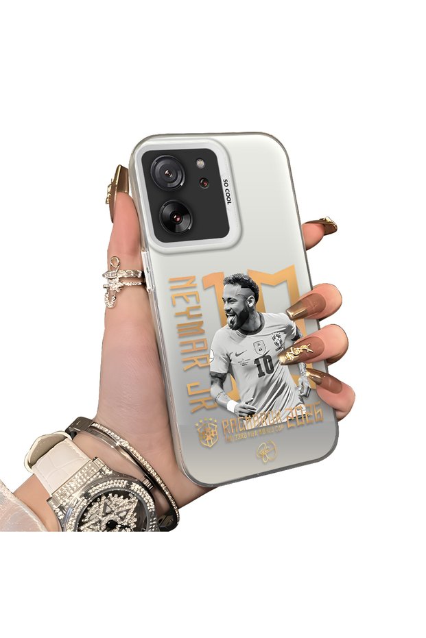Xiaomi Mi 13t Pro/Mi 13t Compatible Hard Acrylic Back Silicone Edge Lens Protection Case
