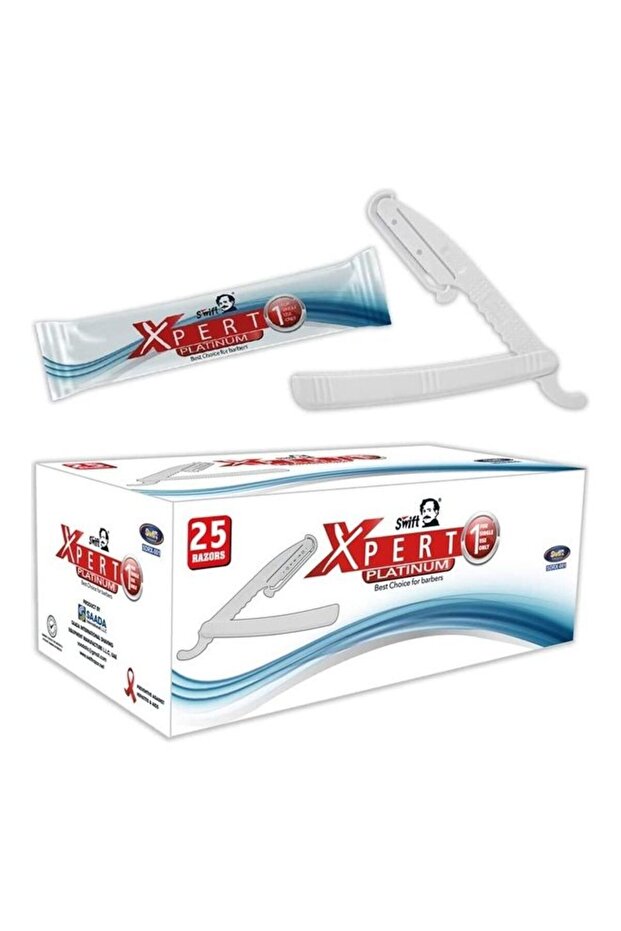 25-Piece Expert Salon Razors White