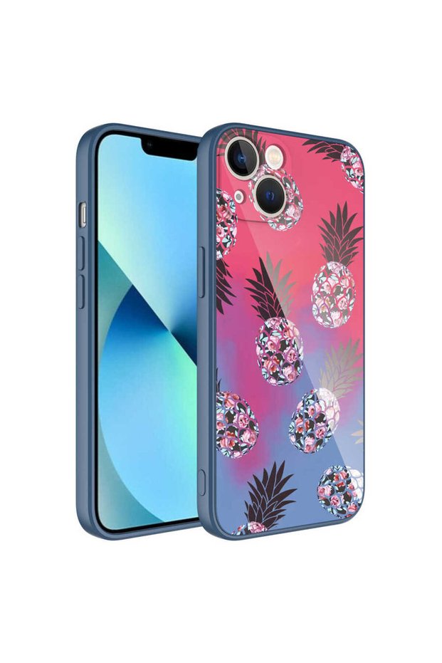 iPhone 13 Compatible Camera Protected Patterned Hard Silicone Brsa Epoxy Case-No3
