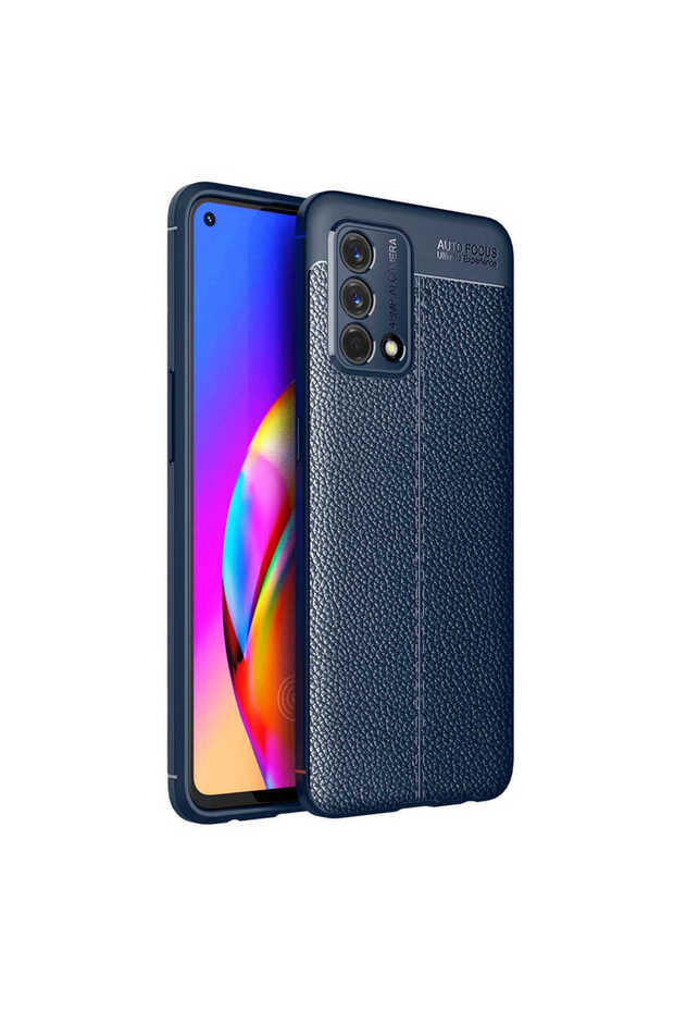 A74 4g Case Brsa Niss Silicone Cover - Navy Blue
