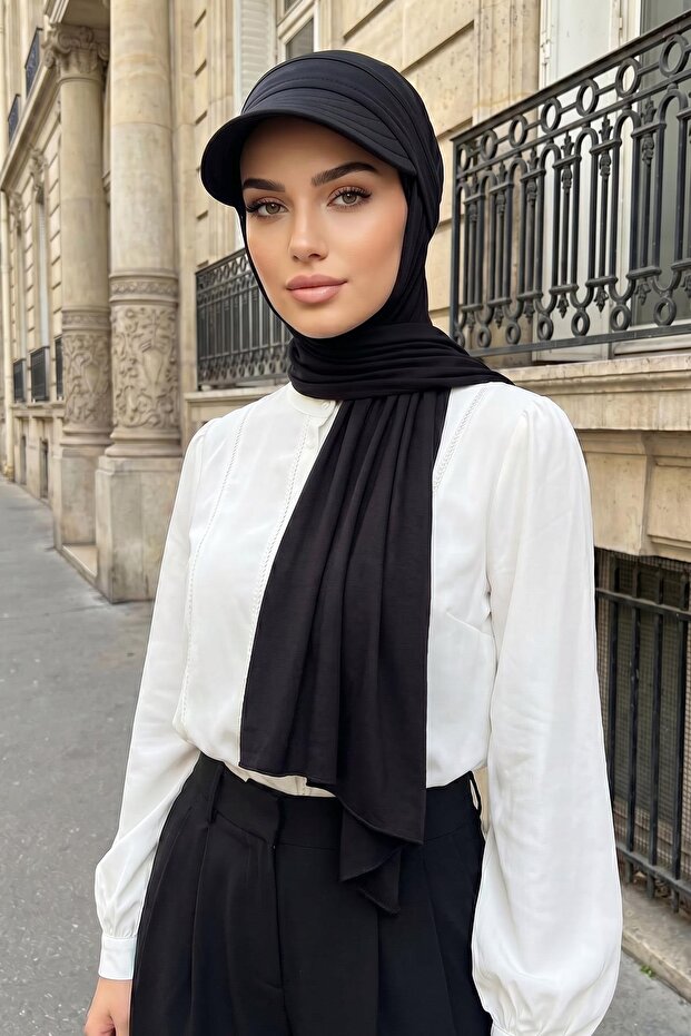 شال عملي من القطن الممشط مزود بحافة قابلة للإزالة وقابلة للتعديل ومضادة للانزلاق، SPS-1