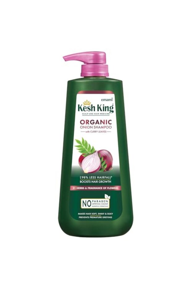 Organic Onion Hair Growth Shampoo 600ml - Anti Hair Fall Strengthening Scalp Cleanser