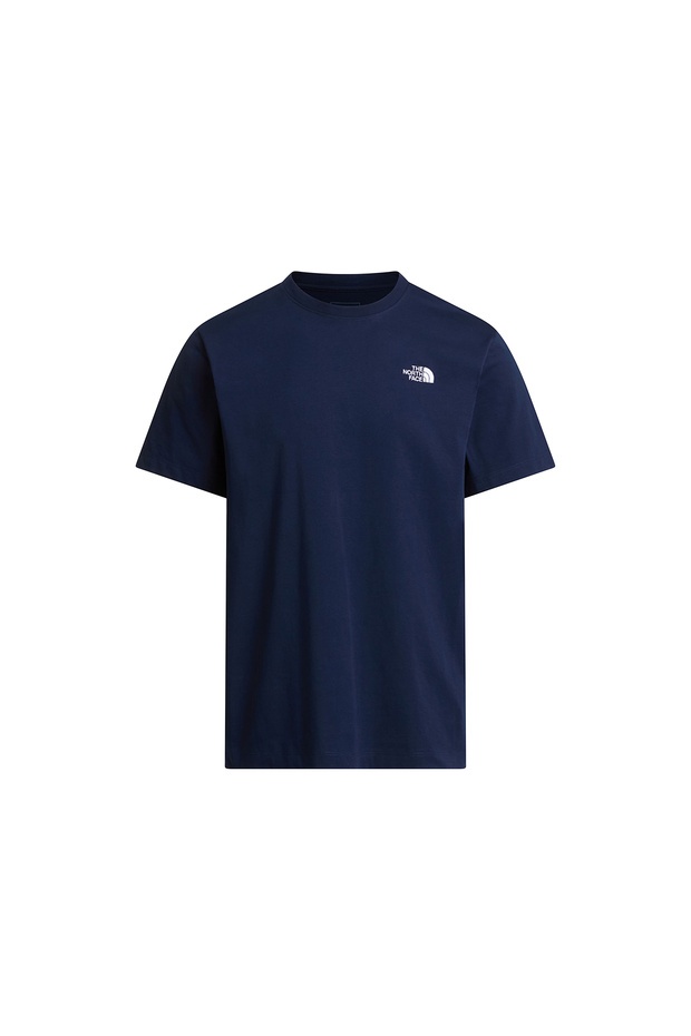 M Evolution Simple Dome Men's Casual T-Shirt Navy Blue T-Shirt