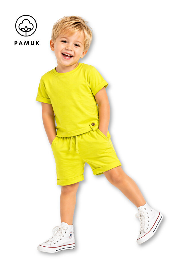 Boy's Shorts T-Shirt Set Single Jersey Fabric Summer Casual Comfortable Combination