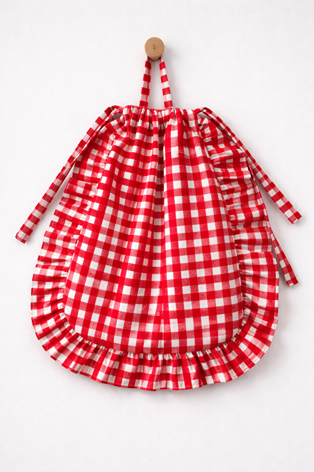 Red Pötikate Drawstring Bread Bowl Multi-Purpose