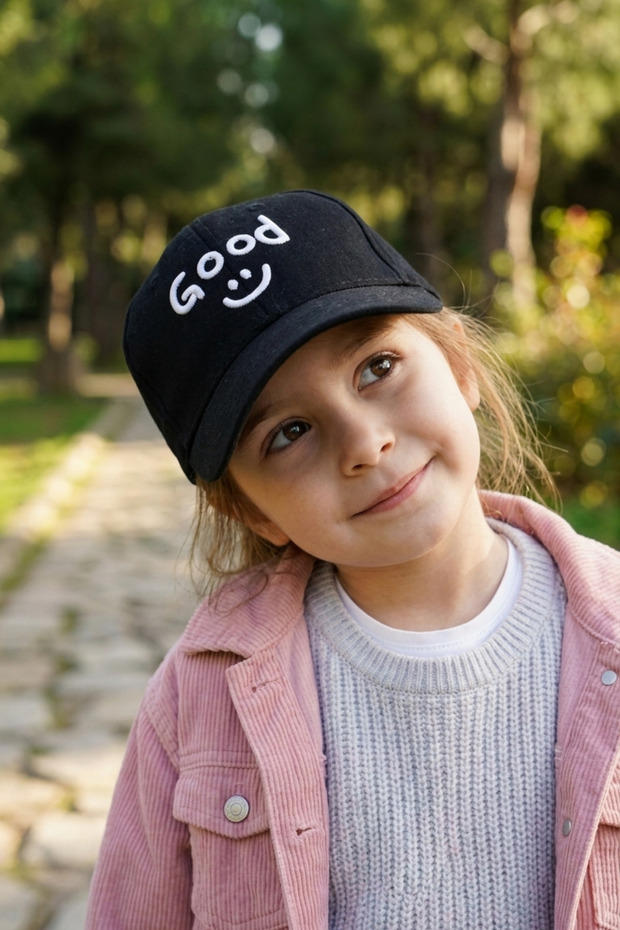 Girl's Good Embroidered Hat 4-9 Years Old Casual Cotton Baseball Cap