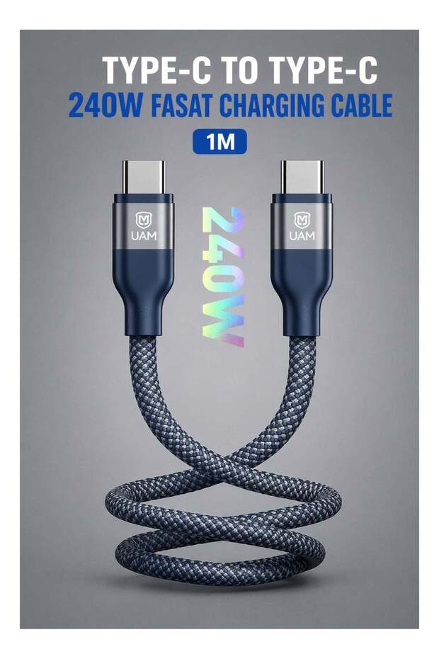 Type-C to Type-C 240W Fast Charging Cable 1M - 1