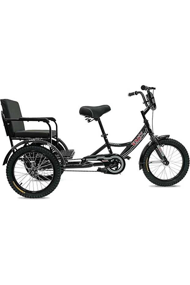 Vaux Tricycle 12" Back Seat Black