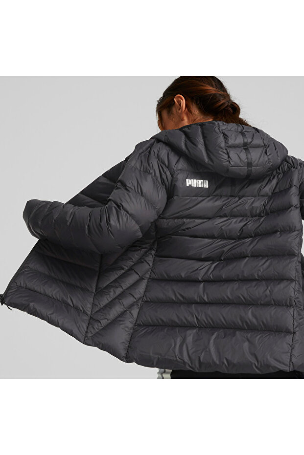 Packlite Hooded Down Kadın Siyah Günlük Stil Mont 84940701 - 4
