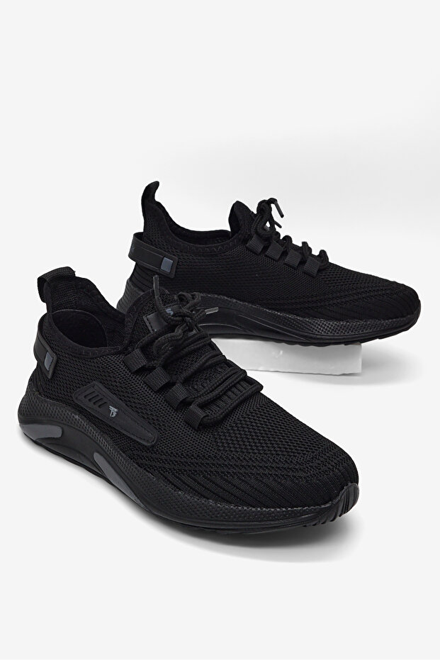Unisex Black Flexible Comfortable Comfortable Fit Sports Shoes