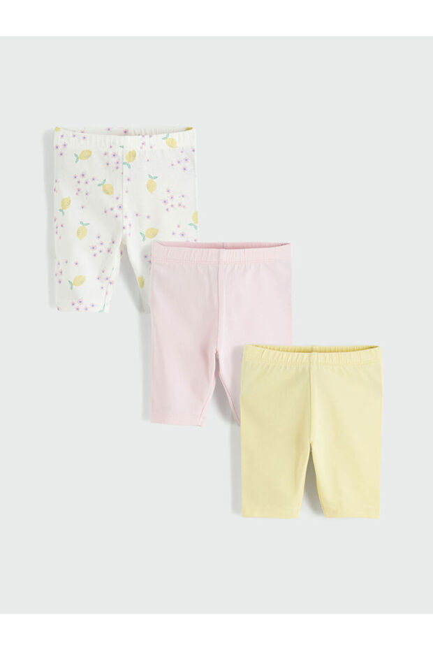 Vizyon New Season Ecru Baby Girl Shorts 3-Pack