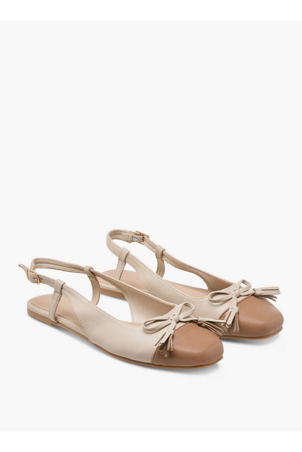 Women Buckle Detail Ballerina Shoes