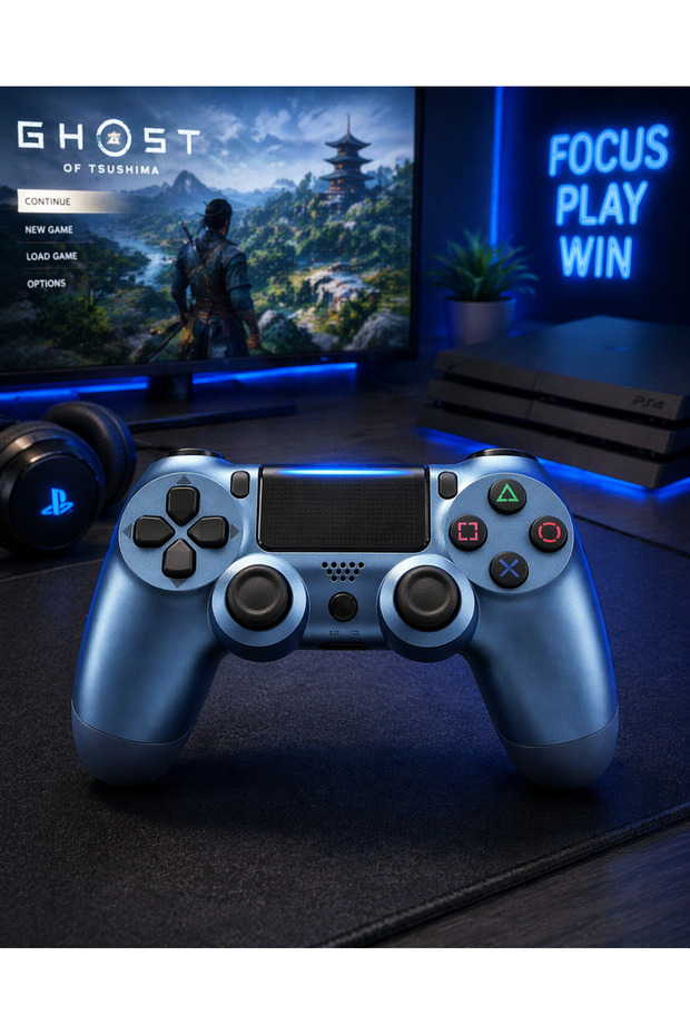 وحدة تحكم لاسلكية للألعاب لجهاز PS4 - 2