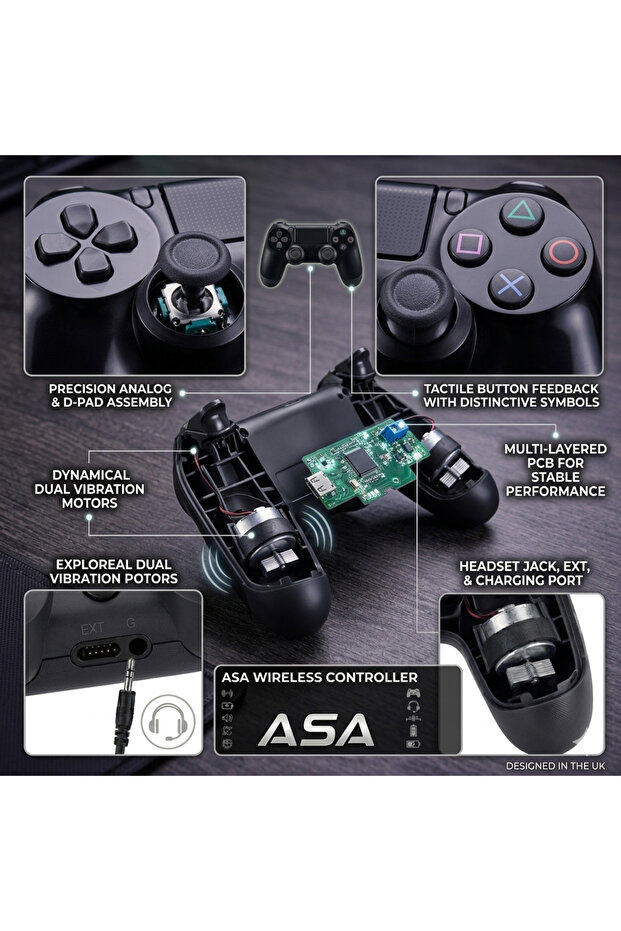 وحدة تحكم لاسلكية للألعاب لجهاز PS4 - 3
