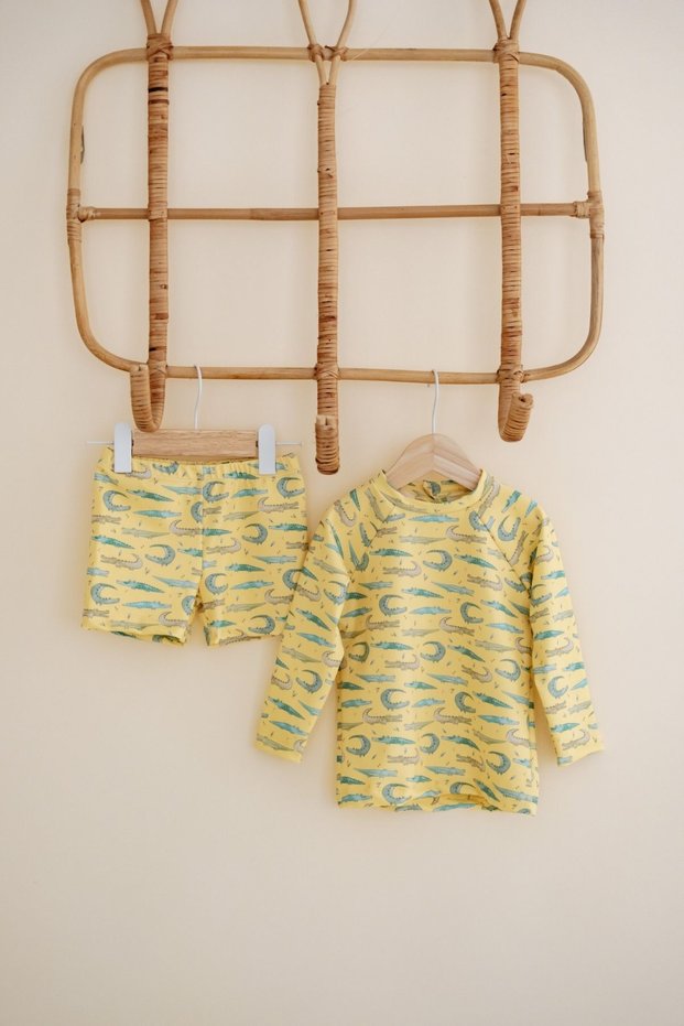 Uv Protection Swimwear for Babies & Children - Crocodiles