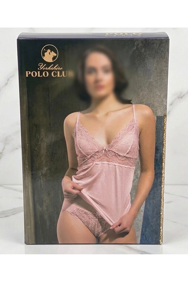 Polo 2-Piece Athlete Underwear Camisole Set 505:Powder